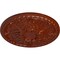 Ekena Millwork Tristan Ceiling Medallion (Fits Canopies up to 6 1/4"), Hand-Painted Firebrick, 32 3/8"OD x 3 1/2"P CM32TNFIF - alternate 4